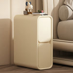 Casaconer | サイドテーブル・レザー張り・モダン・おしゃれ・収納付き・寝室・小物収納・幅25