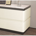 Casaconer | サイドテーブル・puレザー・北欧・おしゃれ・シンプル・韓国・収納・幅40