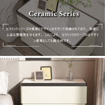 Casaconer | サイドテーブル・puレザー・北欧・おしゃれ・シンプル・韓国・収納・幅40