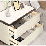 Casaconer | サイドテーブル・puレザー・北欧・おしゃれ・シンプル・韓国・収納・幅40