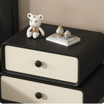 Casaconer | ほぼ完成品・脚の取り付けが必要・サイドテーブル・ベッドサイドテーブル・おしゃれ・北欧・サイドチェスト・ベッドテーブル・ソファーテーブル・ベージュ・チェスト・モダン・引き出し・レザー張り・収納・コーヒーテーブル・収納棚・ナイトテーブル・ベッドサイド・収納