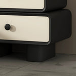 Casaconer | ほぼ完成品・脚の取り付けが必要・サイドテーブル・ベッドサイドテーブル・おしゃれ・北欧・サイドチェスト・ベッドテーブル・ソファーテーブル・ベージュ・チェスト・モダン・引き出し・レザー張り・収納・コーヒーテーブル・収納棚・ナイトテーブル・ベッドサイド・収納