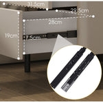 Casaconer | ナイトテーブル・セラミック天板・サイドテーブル・モダン・小物収納・引出し・ベッドルーム・寝室収納・高級感