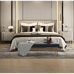 Casaconer | ナイトテーブル・セラミック天板・サイドテーブル・モダン・小物収納・引出し・ベッドルーム・寝室収納・高級感