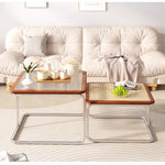 Casaconer | センターテーブル・ガラス・ラタン調・おしゃれ・北欧・モダン・ナチュラル・収納・リビングテーブル・リビング・幅55