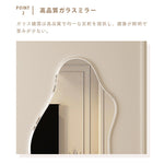 Casaconer | 完成品・韓国・インテリア・おしゃれ・洗面・韓国ミラー・ウェーブ・トイレ・壁掛け・鏡・変形ミラー・ミラー・賃貸・アパート・マンション・壁・ノンフレーム・玄関・寝室・かわいい・デザイン・デザインミラー・ディスプレイ