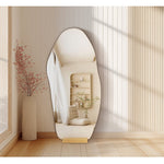 全身鏡・おしゃれ・韓国風・ミラー・アンティーク・ウェーブ・大型玄関ダンス・鏡