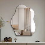 鏡 壁掛け 洗面おしゃれ オーバル 鏡 ミラー ウォールミラー 壁掛け鏡北欧 玄関鏡 リビング鏡玄関 洗面所 洗面台 姿見 ミラー 壁 掛け インテリア デザイン 上半身 ミラー 韓国ミラー ウェーブミラー 賃貸 アパート マンション 玄関 姿見