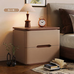 ナイトテーブル おしゃれ 北欧 サイドテーブル 完成品 幅50 ベッド ソファサイド ベッドサイドpuレザー収納 引き出し コンパクト 小物収納 寝室 リビング 引出しタイプ 省スペース木製 シンプル モダン