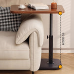 Casaconer | テーブル・ローテーブル・サイドテーブル・センターテーブル・昇降テーブル・多機能テーブル・幅40cm・高さ45~79cm・ウォルナットカラー/ナチュラル/ホワイト・多機能デザイン・無垢材・スチール脚・在宅ワーク・コンパクト家具・一人暮らし