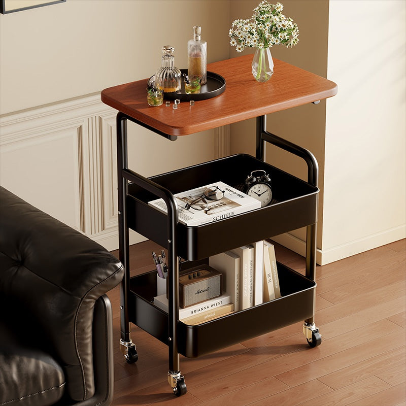ベッドテーブル サイドテーブル キャスター付き パソコンデス カフェテーブル ソファサイド キャスター 移動式テーブル 在宅勤務 省スペース 収納 A4サイズ ワゴン デスク下 キッチンワゴン スリム キッチン収納 ファイルラック サイドラック