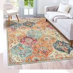 ラグ,洗える,マット,滑り止め付,ペルシャ,エスニック ,カーペット,ウォッシャブル,ディテール