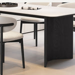 Casaconer | ダイニングテーブル・長方形・セラミック天板・幅140cm/160cm/180cm/200cm・4人掛け/6人掛け/8人掛け・実木脚・耐熱・耐摩耗・防水