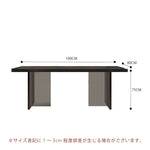 Casaconer | セラミックダイニングテーブル・アクリル脚・黒食卓・おしゃれ・2人/4人/6人/8人掛け・高さ75cm