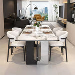 Casaconer | セラミックダイニングテーブル・丸角食卓・2人/4人/6人/8人掛け・高さ75cm