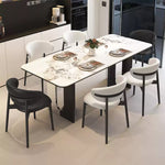 Casaconer | セラミックダイニングテーブル・丸角食卓・2人/4人/6人/8人掛け・高さ75cm