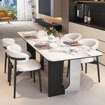 Casaconer | セラミックダイニングテーブル・丸角食卓・2人/4人/6人/8人掛け・高さ75cm