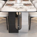 Casaconer | セラミックダイニングテーブル・丸角食卓・2人/4人/6人/8人掛け・高さ75cm