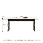 Casaconer | セラミックダイニングテーブル・白天板・無垢材脚・丸角・2人/4人/6人/8人掛け・高さ75cm