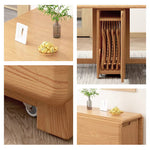 Casaconer | ダイニングテーブル・天然木・折りたたみ・モダン・140cm・4人・6人掛け