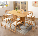 Casaconer | ダイニングテーブル・天然木・折りたたみ・モダン・140cm・4人・6人掛け