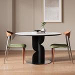 ダイニングテーブル 丸 80cm 100cm 120cm セラミックテーブル セラミック天板 円 食事テーブル テーブル リビングテーブル2人用 4人用 テーブル単品 セラミック 耐高温 お手入れ簡単 耐摩耗 おしゃれ ホワイト 北欧 木製