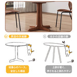 Casaconer | ダイニングテーブル・セラミックテーブル・耐高温・お手入れ簡単・北欧・幅80・2人用・4人用