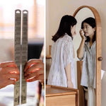 Casaconer | 姿見ミラー付きマガジンラック・全身鏡付き収納・キャスター付き・スタンドミラー・書類収納付き・移動式ワゴン・回転式ミラー・木製・ウォールナット/ナチュラル/ブラック・おしゃれ・一人暮らし・北欧風