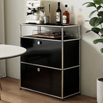 収納棚・キャビネット・大容量・おしゃれ・扉付き・食器収納・サイドボード・リビングボード・リビング・棚・収納・サイドチェスト・ブラック自由に組み合わせ・脚付き・木目調・おしゃれ・韓国・北欧