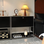 収納棚・キャビネット・大容量・おしゃれ・扉付き・食器収納・サイドボード・リビングボード・リビング・棚・収納・サイドチェスト・ブラック自由に組み合わせ・脚付き・木目調・おしゃれ・韓国・北欧