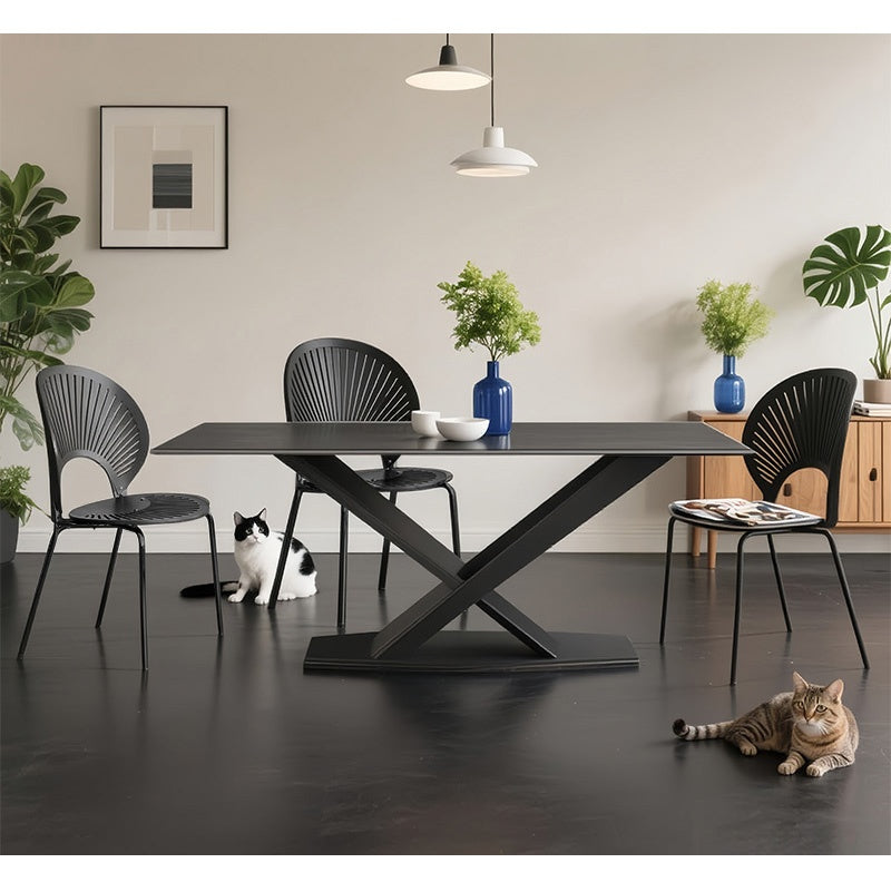 ダイニングテーブル・2人/4人/6人掛け・食卓・食事テーブル・モダン・セラミック・艶消し・ミニマリスト