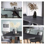 ダイニングテーブル・2人/4人/6人掛け・食卓・食事テーブル・モダン・セラミック・艶消し・ミニマリスト