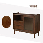 Casaconer | キャビネット・幅80cm・サイドボード・リビング・ローチェスト・収納・棚・食器棚・コンパクト・省スペース・扉・木製