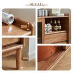 Casaconer | キャビネット・幅80cm・サイドボード・リビング・ローチェスト・収納・棚・食器棚・コンパクト・省スペース・扉・木製