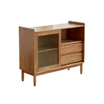 Casaconer | キャビネット・幅80cm・サイドボード・リビング・ローチェスト・収納・棚・食器棚・コンパクト・省スペース・扉・木製
