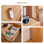 Casaconer | キャビネット・幅80cm・サイドボード・リビング・ローチェスト・収納・棚・食器棚・コンパクト・省スペース・扉・木製