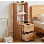 Casaconer | キャビネット・幅80cm・サイドボード・リビング・ローチェスト・収納・棚・食器棚・コンパクト・省スペース・扉・木製