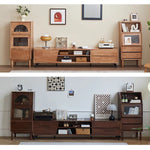 Casaconer | キャビネット・幅80cm・サイドボード・リビング・ローチェスト・収納棚・食器棚・コンパクト・省スペース・扉・木製