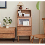 Casaconer | キャビネット・幅80cm・サイドボード・リビング・ローチェスト・収納棚・食器棚・コンパクト・省スペース・扉・木製