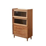 Casaconer | キャビネット・幅80cm・サイドボード・リビング・ローチェスト・収納・棚・食器棚・コンパクト・省スペース・扉・木製