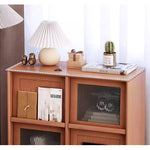 Casaconer | キャビネット・幅80cm・サイドボード・リビング・ローチェスト・収納・棚・食器棚・コンパクト・省スペース・扉・木製