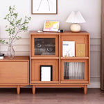 Casaconer | キャビネット・幅80cm・サイドボード・リビング・ローチェスト・収納・棚・食器棚・コンパクト・省スペース・扉・木製