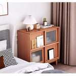 Casaconer | キャビネット・幅80cm・サイドボード・リビング・ローチェスト・収納・棚・食器棚・コンパクト・省スペース・扉・木製