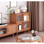 Casaconer | キャビネット・幅80cm・サイドボード・リビング・ローチェスト・収納・棚・食器棚・コンパクト・省スペース・扉・木製