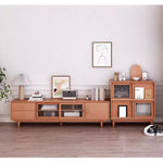 Casaconer | キャビネット・幅80cm・サイドボード・リビング・ローチェスト・収納・棚・食器棚・コンパクト・省スペース・扉・木製