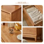 Casaconer | キャビネット・幅80cm・サイドボード・リビング・ローチェスト・収納・棚・食器棚・コンパクト・省スペース・扉・木製