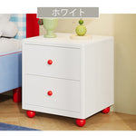 スチール製 ベッドサイドテーブル 家庭用 寝室用 2段引き出し 収納キャビネット 可愛いデザイン グリーン ホワイト サイドテーブル 小型 省スペース ナイトテーブル 収納付き ミニキャビネット