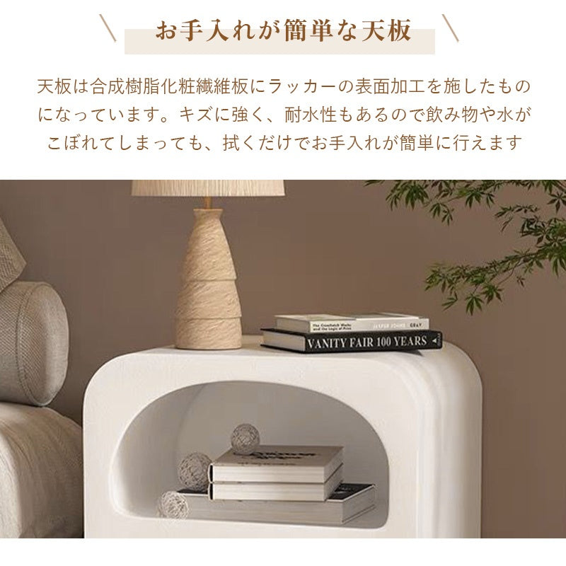 Casaconer | ナイトテーブル・おしゃれ・スリム・サイドテーブル・収納・白・ホワイト・かわいい・ベッドサイドテーブル・北欧・コーヒーテーブル・収納棚・ベッドサイドチェスト・ベッドサイド・韓国・チェスト・モダン・マガジンラック