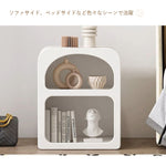 Casaconer | ナイトテーブル・おしゃれ・スリム・サイドテーブル・収納・白・ホワイト・かわいい・ベッドサイドテーブル・北欧・コーヒーテーブル・収納棚・ベッドサイドチェスト・ベッドサイド・韓国・チェスト・モダン・マガジンラック