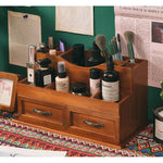 Casaconer | 食器棚・スリム・ロータイプ・幅35cm・ミニ食器棚・アンティーク・キッチン・卓上・おしゃれ・木製・アンティーク